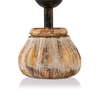 Galda lampa RAMZES 1xE27/40W/230V krēmkrāsaina/zelta