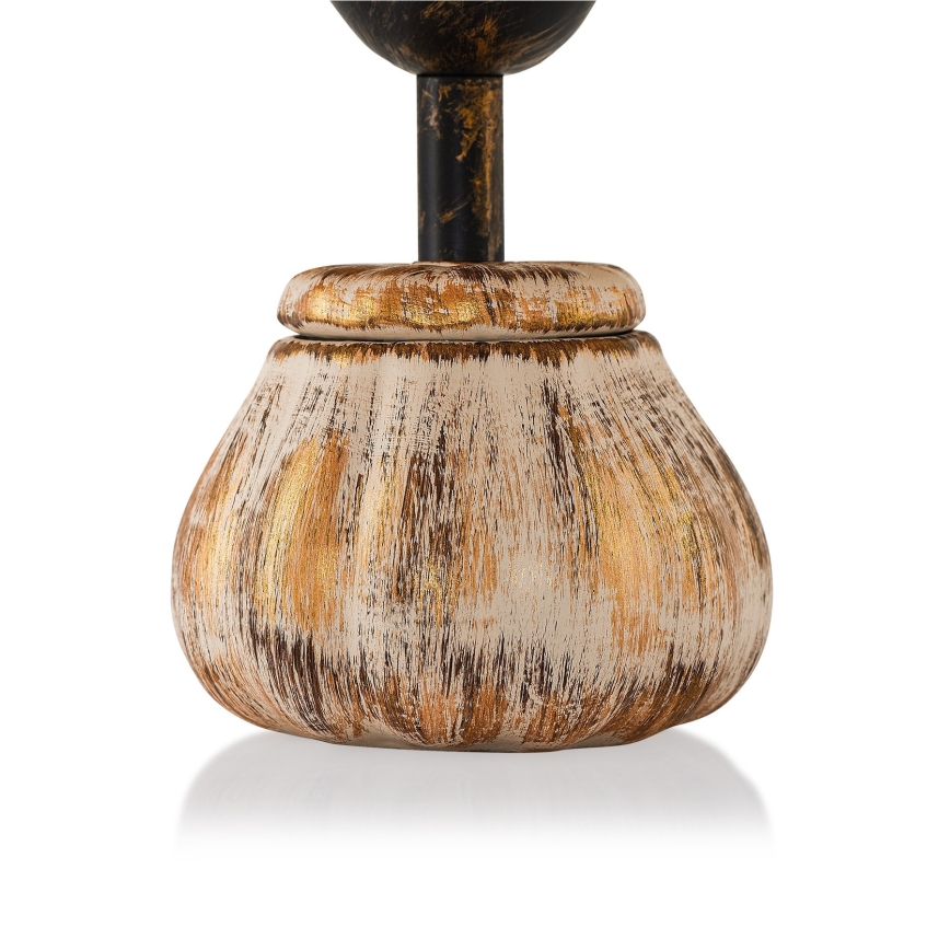 Galda lampa RAMZES 1xE27/40W/230V krēmkrāsaina/zelta