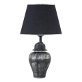 Galda lampa RAMZES 1xE27/40W/230V melna/sudraba