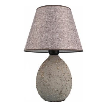 Galda lampa RAMZES 1xE27/40W/230V pelēka