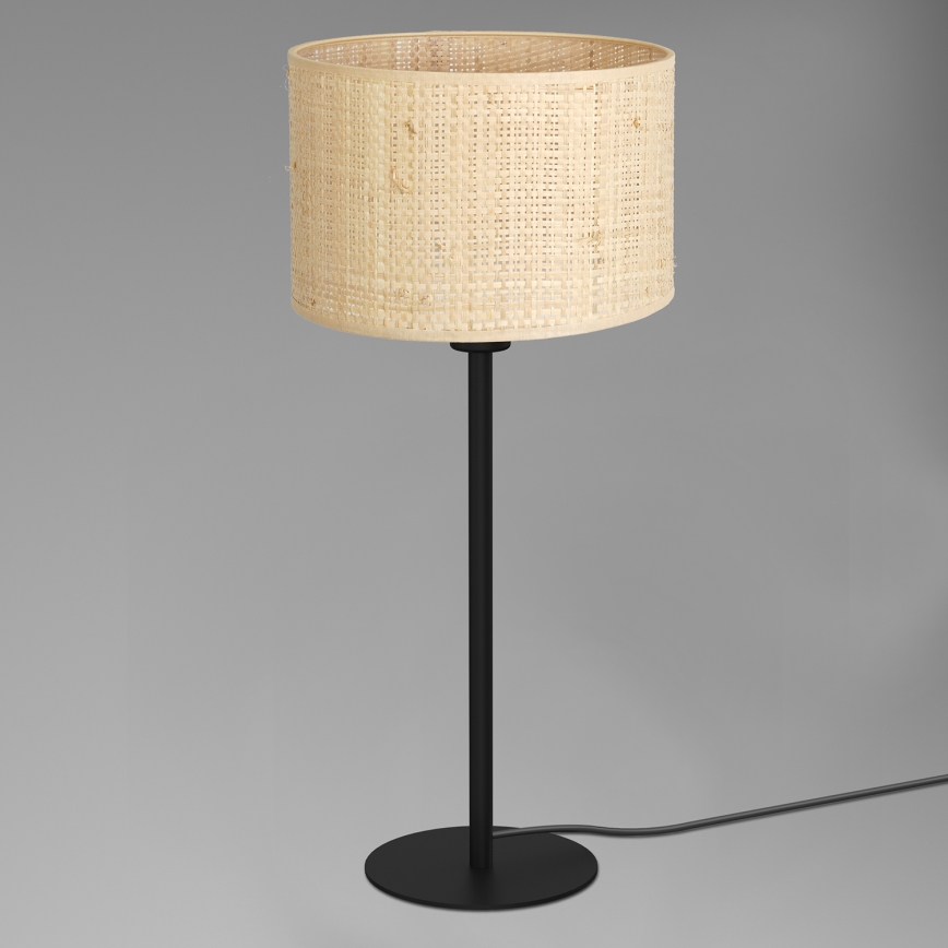 Galda lampa RATTAN 1xE27/60W/230V d. 25 cm rotanga
