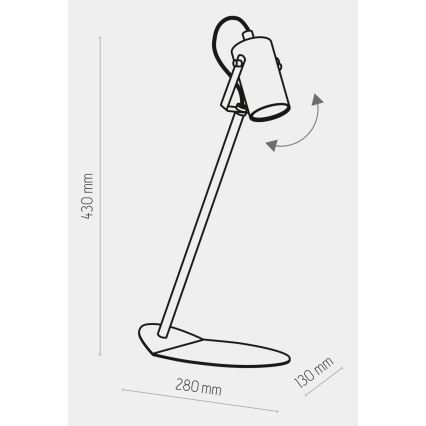 Galda lampa REDO 1xGU10/10W/230V balta