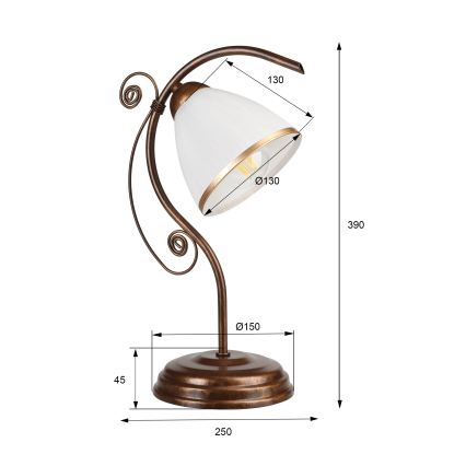 Galda lampa RETRO II 1xE27/60W/230V