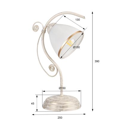 Galda lampa RETRO II 1xE27/60W/230V