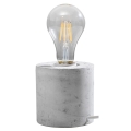 Galda lampa SALGADO 1xE27/60W/230V betons