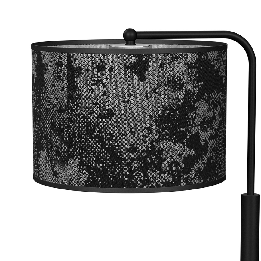 Galda lampa SATINO 1xE27/60W/230V melna/pelēka