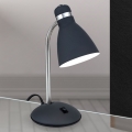 Galda lampa SCHOOL 1xE27/40W/230V melns/matēts hroms