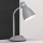 Galda lampa SCHOOL 1xE27/40W/230V pelēka/matēts hroms