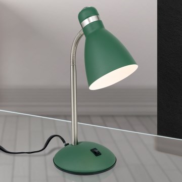 Galda lampa SCHOOL 1xE27/40W/230V zaļa/matēts hroms
