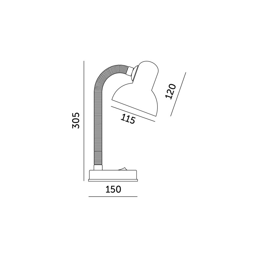 Galda lampa SMIESZEK 1xE27/40W/230V, sarkana