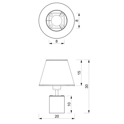 Galda lampa SODER 1xE27/60W/230V