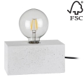 Galda lampa STRONG DOUBLE 1xE27/25W/230V betona - FSC sertifikāts