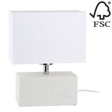 Galda lampa STRONG DOUBLE 1xE27/25W/230V betons - FSC sertifikāts