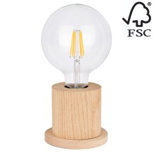Galda lampa TASSE 1xE27/25W/230V ozolkoks - FSC sertifikāts