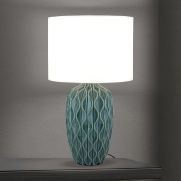 Galda lampa TORTUGA 1xE27/40W/230V zaļa/balta
