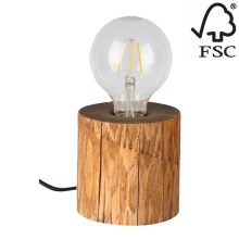 Galda lampa TRABO 1xE27/25W/230V priede - FSC sertifikāts