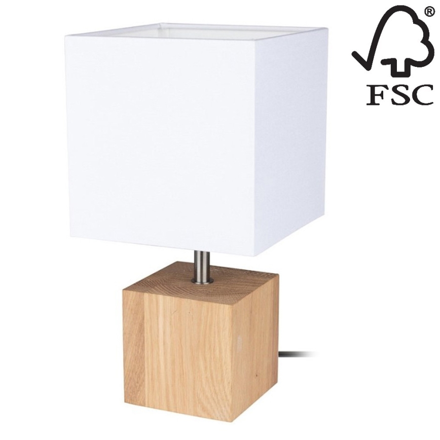 Galda lampa TRONGO SQUARE 1xE27/25W/230V ozols - FSC sertifikāts