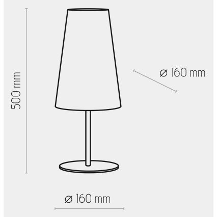 Galda lampa UMBRELLA 1xE27/15W/230V zila