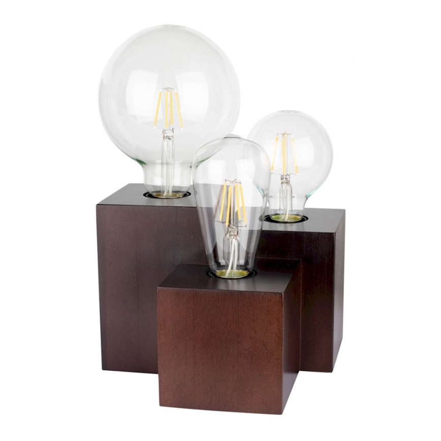 Galda lampa VINCENT 3xE27/15W/230V dižskābardis