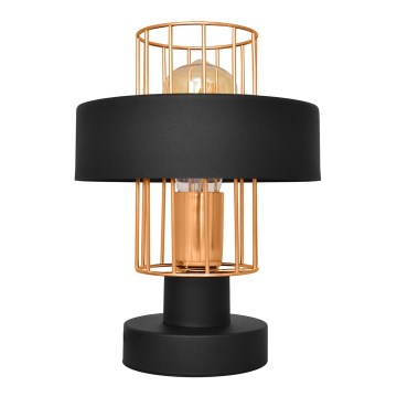 Galda lampa VOLTA 1xE27/15W/230V melna/zelta