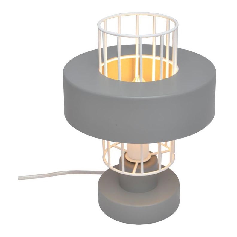 Galda lampa VOLTA 1xE27/15W/230V pelēka