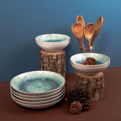 Galda servīze 18 gab. zila/porcelāns