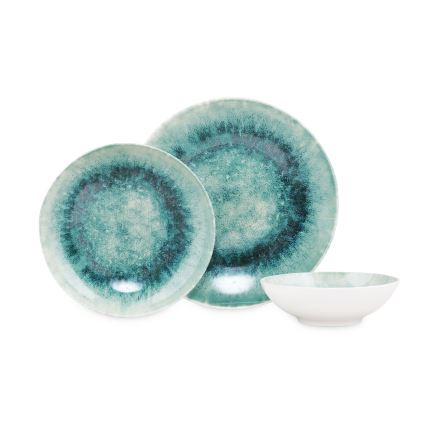 Galda servīze 18 gab. zila/porcelāns