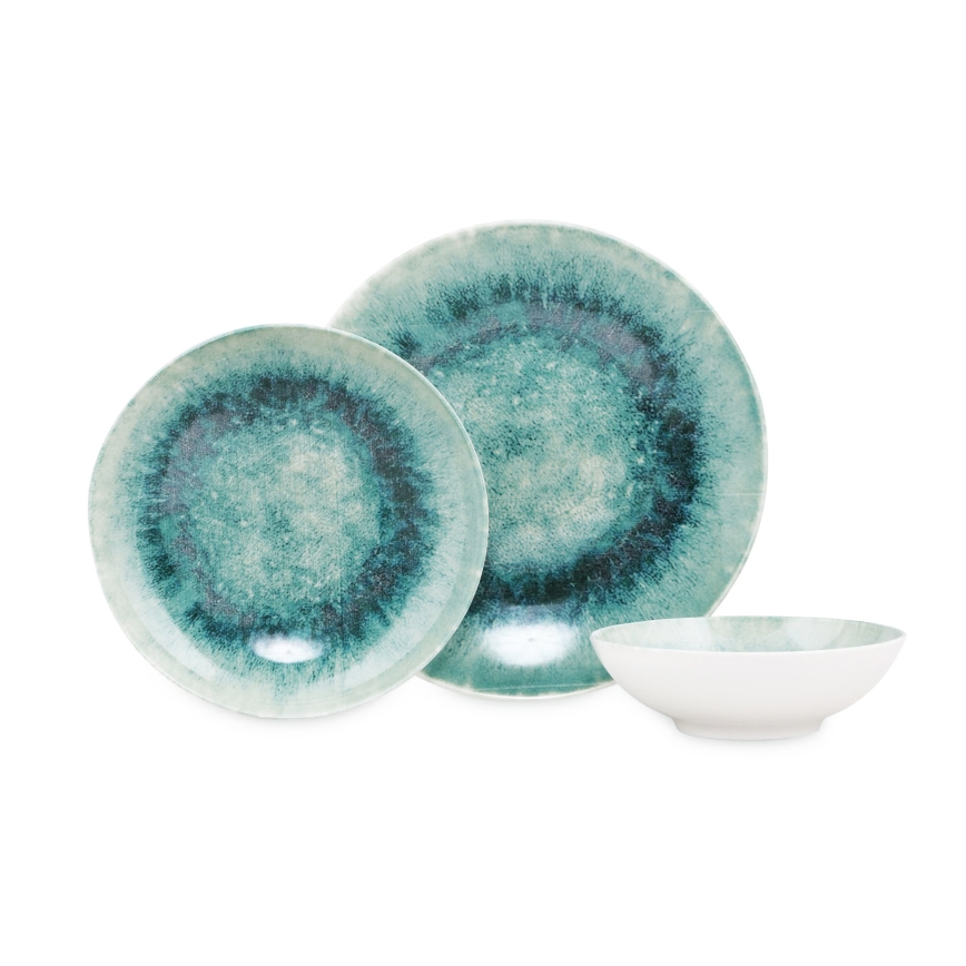 Galda servīze 18 gab. zila/porcelāns