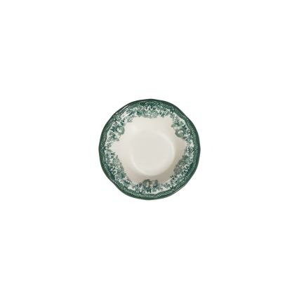 Galda servīze 24 gab. balta/zaļa/porcelāns
