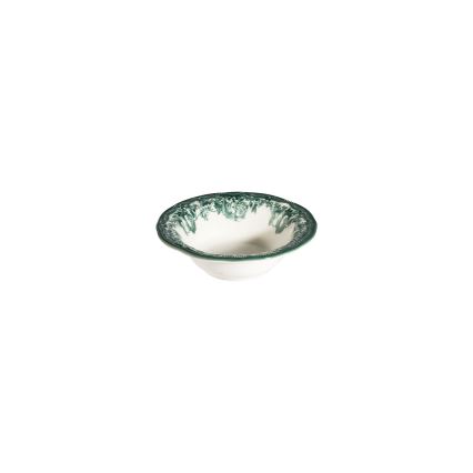 Galda servīze 24 gab. balta/zaļa/porcelāns