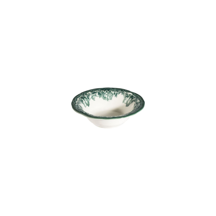 Galda servīze 24 gab. balta/zaļa/porcelāns