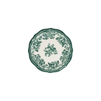 Galda servīze 24 gab. balta/zaļa/porcelāns