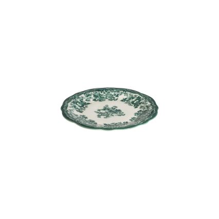Galda servīze 24 gab. balta/zaļa/porcelāns