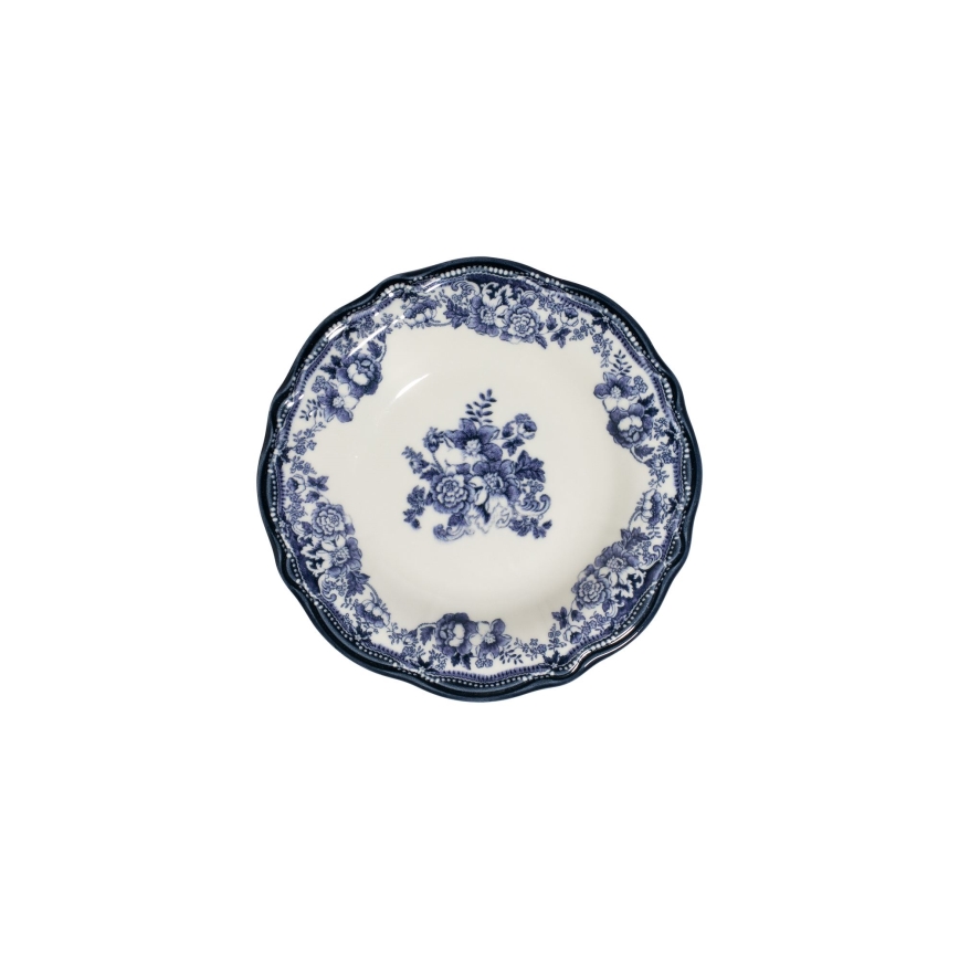 Galda servīze 24 gab. balta/zila/porcelāns