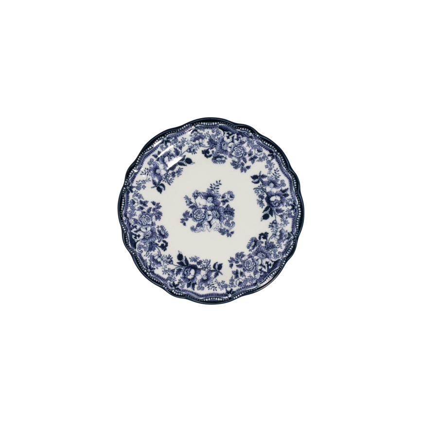 Galda servīze 24 gab. balta/zila/porcelāns
