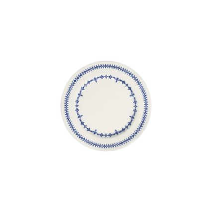 Galda servīze, 24 gab., balta/zila, porcelāns