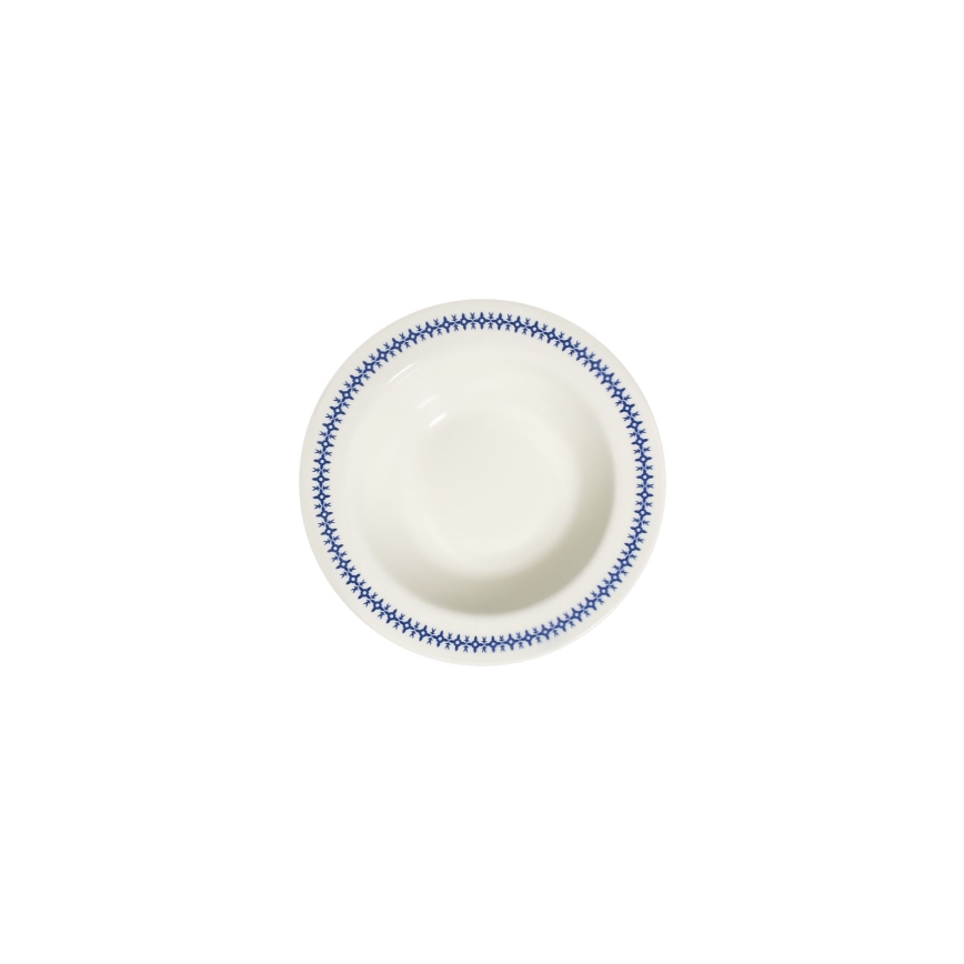 Galda servīze, 24 gab., balta/zila, porcelāns