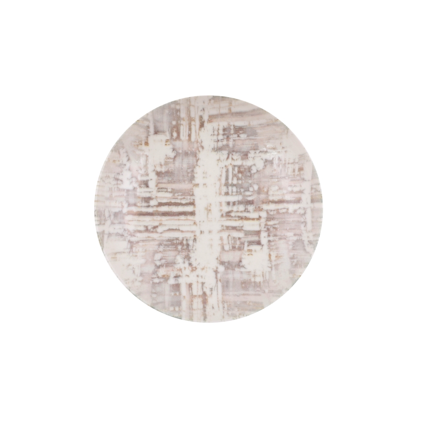 Galda servīze 24 gab., brūna/balta, porcelāns