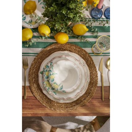 Galda servīze 24 gab. krāsaina/porcelāns