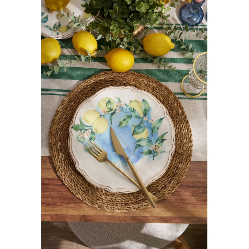 Galda servīze 24 gab. krāsaina/porcelāns