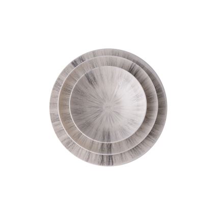 Galda servīze 24 gab. pelēka/porcelāns