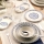 Galda servīze 27 gab. balta/zila/porcelāns