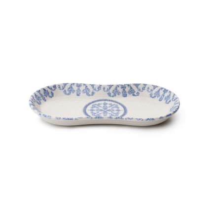 Galda servīze 27 gab. balta/zila/porcelāns