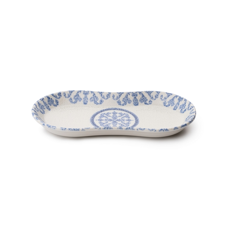Galda servīze 27 gab. balta/zila/porcelāns