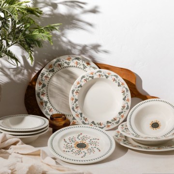 Galda servīzes komplekts 24 gab. daudzkrāsains/porcelāns