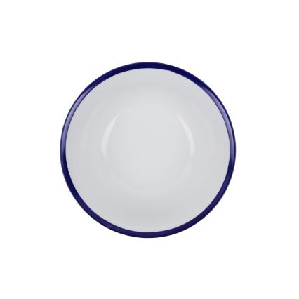 Galda trauku komplekts 24 gab. balta/zila/porcelāns