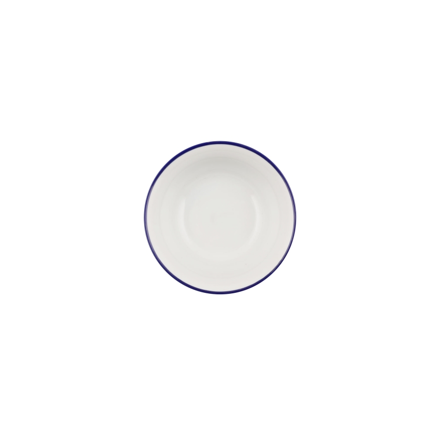 Galda trauku komplekts 24 gab. balta/zila/porcelāns