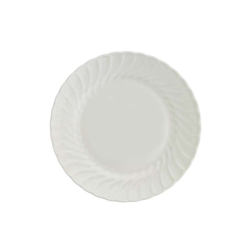 Galda trauku komplekts 24 gab., balts porcelāns