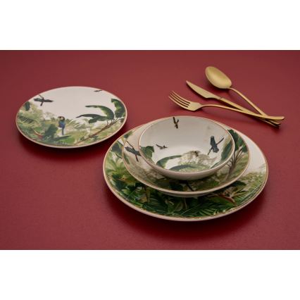 Galda trauku komplekts 24 gab. daudzkrāsains/keramika