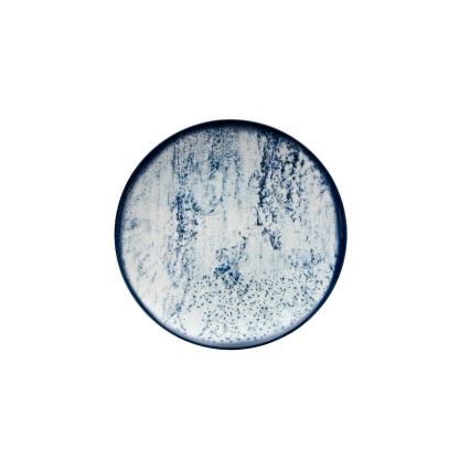 Galda trauku komplekts, 24 gab., zils/porcelāns